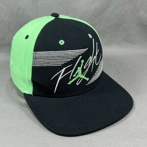 Air Jordan Flight Snapback Hat Black Jumpman Adjustable Streetwear Athletic Mens